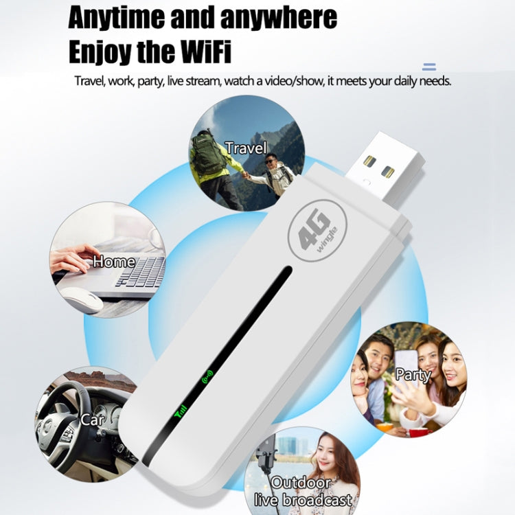Asian Version U8-5M 4G WiFi Dongle USB Plug-In Router Mobile Hotspot