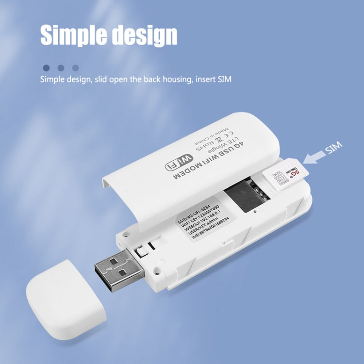 Asian Version U8-5M 4G WiFi Dongle USB Plug-In Router Mobile Hotspot