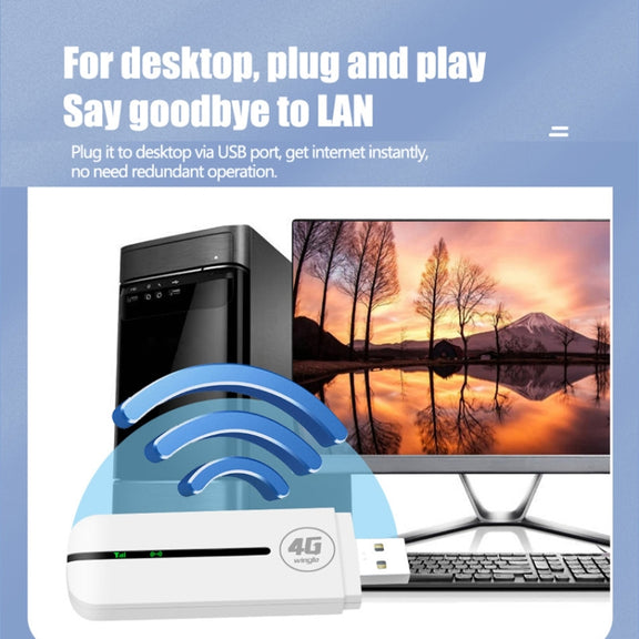 Asian Version U8-5M 4G WiFi Dongle USB Plug-In Router Mobile Hotspot