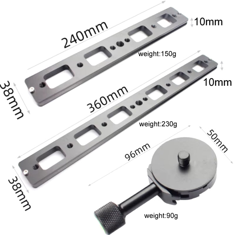Double Camera Bracket Arca Swiss Quick Release Plate, Spec: Movable Base