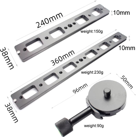 Double Camera Bracket Arca Swiss Quick Release Plate, Spec: Movable Base