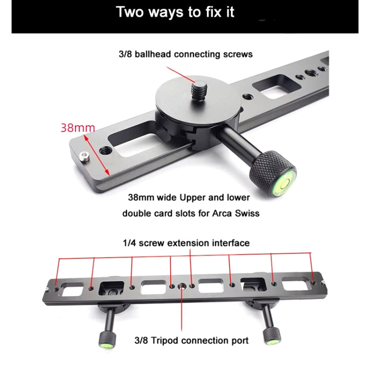 Double Camera Bracket Arca Swiss Quick Release Plate, Spec: Movable Base