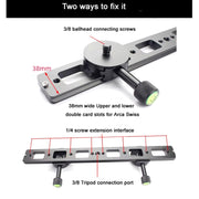 Double Camera Bracket Arca Swiss Quick Release Plate, Spec: Movable Base