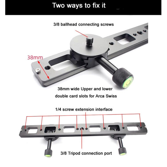 Double Camera Bracket Arca Swiss Quick Release Plate, Spec: Movable Base