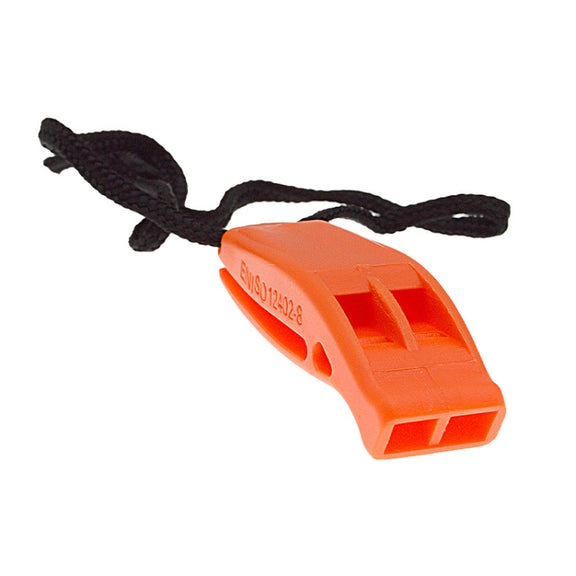 Dual-Frequency Outdoor Survival Whistle With Built-In Lanyard(Orange)