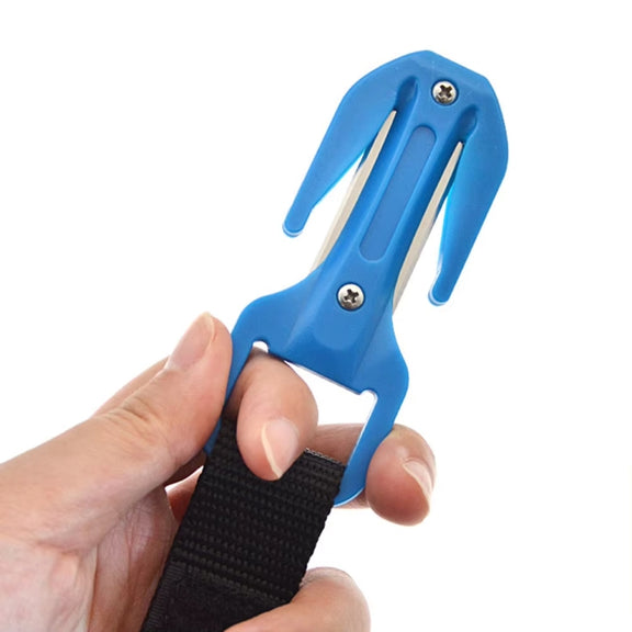 Underwater Portable Diving Rescue Rope Cutter(Black)