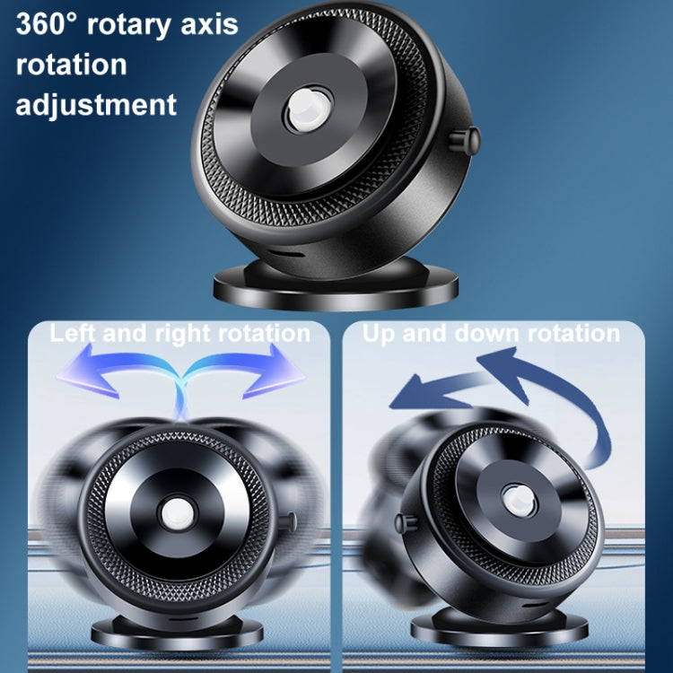 AIMITE M12 Car Phone Magnetic Rotating Holder Vacuum Suction Cup Strong Magnetic Support Bracket(Tarnish Black)