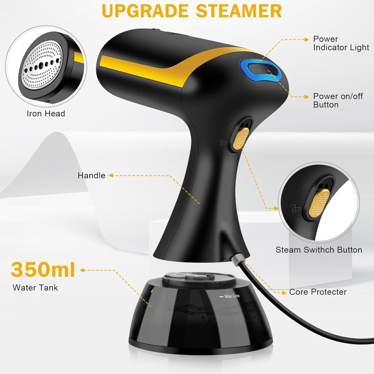 Small Portable Handheld Household Steam Spray Clothes Wrinkle Removal Iron, Size: EU Plug(White)