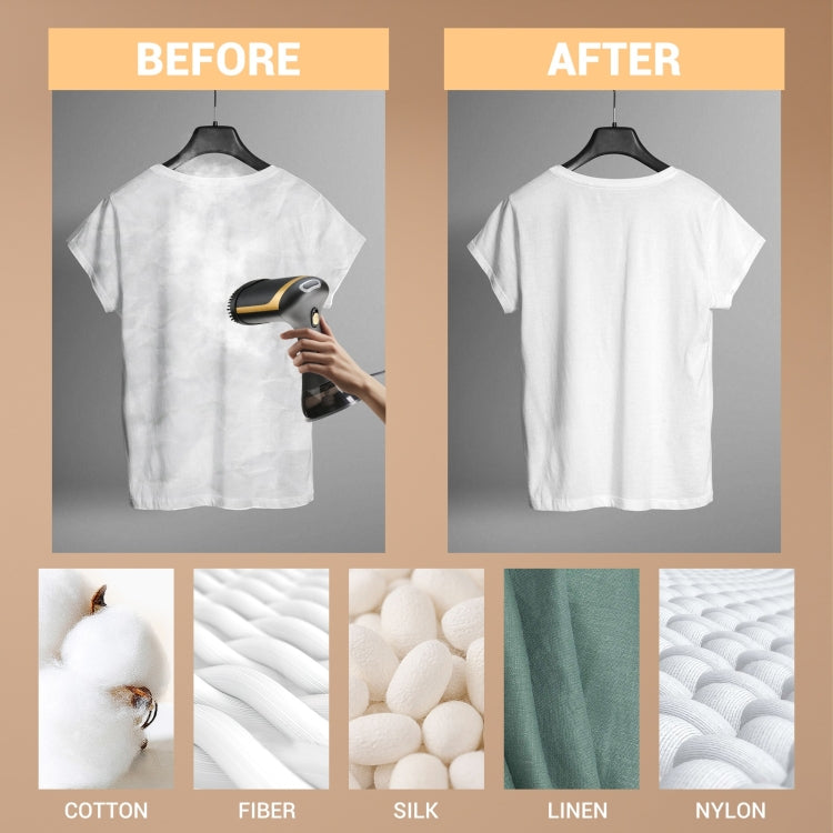 Small Portable Handheld Household Steam Spray Clothes Wrinkle Removal Iron, Size: US Plug(White)