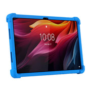 For Lenovo Tab K11 Plus Shockproof Silicone Tablet Protective Case With Holder(Black)
