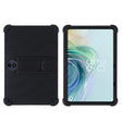 For TCL TAB 11 FE Shockproof Silicone Tablet Protective Case With Holder(Black) - Others by PMC TechLife | Online Shopping South Africa | PMC TechLife | Buy Now Pay Later Mobicred