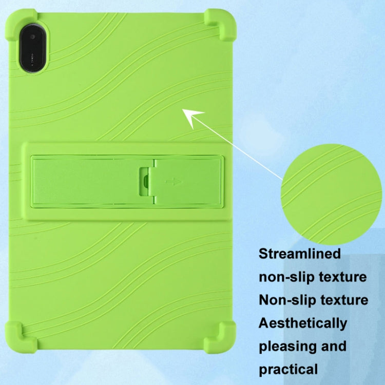 For Honor Pad X9 Shockproof Silicone Tablet Protective Case With Holder(Black)