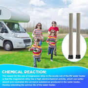 Water Heater Heating Element For RV Camper, Specifications: 3pcs /Pack Heating Tube + Anode Rod