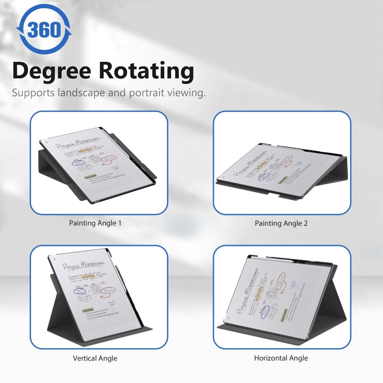 For reMarkable Paper Pro 2024 11.8 inch Rotating Dormant Case(Gray)