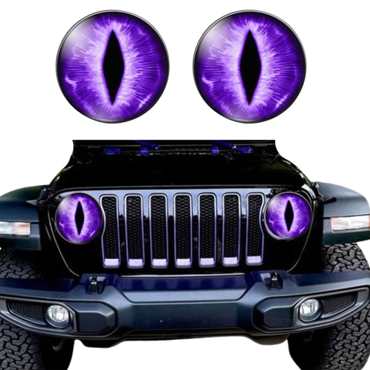 1pair Beast Eyes Headlight Decorative Stickers Off-Road Vehicle Front Lights Stereo Decals, Style: 6