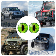 1pair Beast Eyes Headlight Decorative Stickers Off-Road Vehicle Front Lights Stereo Decals, Style: 25