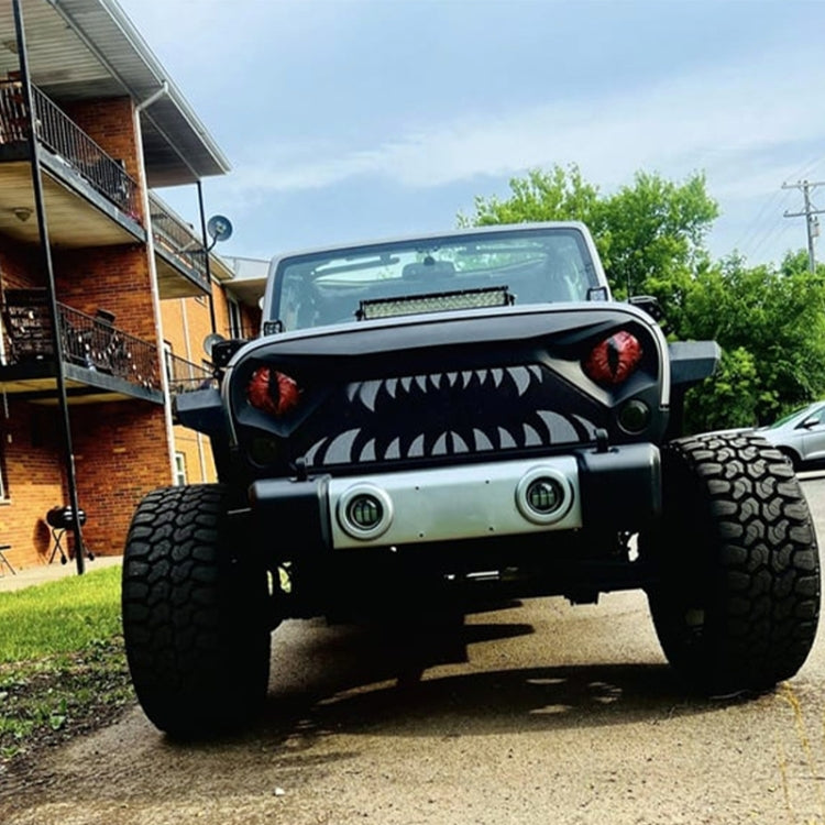 1pair Beast Eyes Headlight Decorative Stickers Off-Road Vehicle Front Lights Stereo Decals, Style: 6