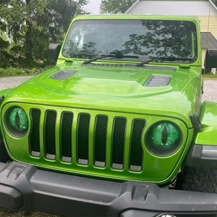 1pair Beast Eyes Headlight Decorative Stickers Off-Road Vehicle Front Lights Stereo Decals, Style: 4