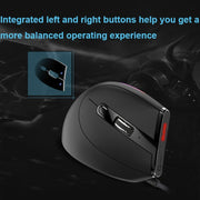 ZELOTES T50 9-Keys RGB Lighting Effect Vertical Grip Ergonomic Programming Wired Mouse(Black)