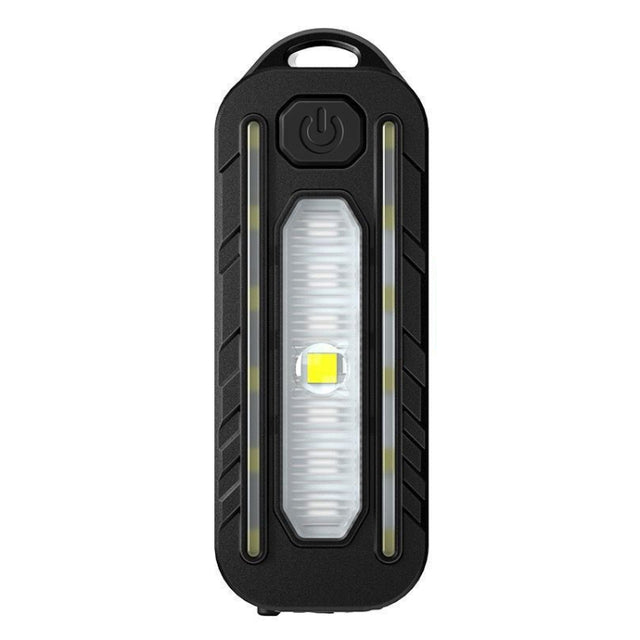 LED Shoulder Flashlight Bike Tail Light Type-C Recharge Outdoor Flashlight With Clip Patrol Safety Warning Lamp(B Model)