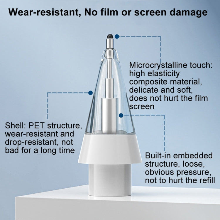 For Huawei M-Pencil 2 / 3 Mute Damping Anti-slip Replacement Nibs, Style: 3.5 Middle Pin White