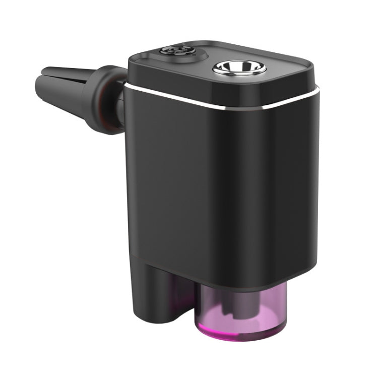 A26 Intelligent Car Air Vent Essential Oil Aromatherapy Diffuser Deodorizing Spray Scent Extender(Black)