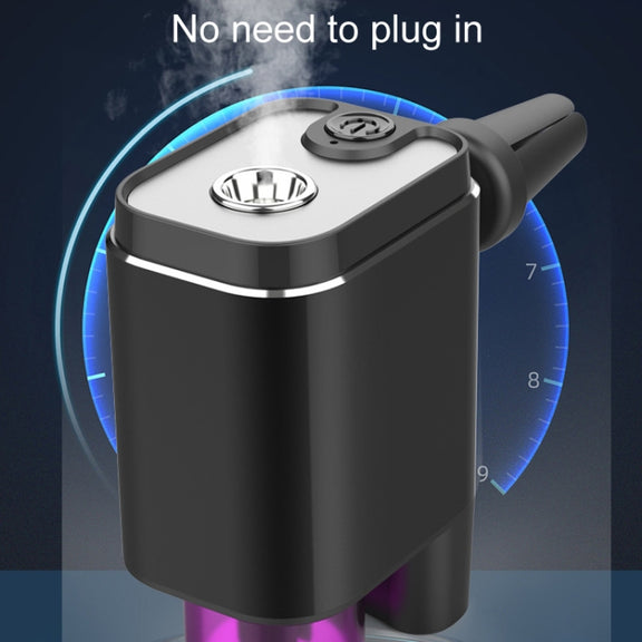 A26 Intelligent Car Air Vent Essential Oil Aromatherapy Diffuser Deodorizing Spray Scent Extender(Black)