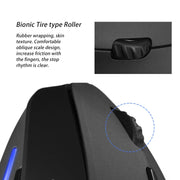 ZELOTES F35 6-buttons Vertical Grip Ergonomic Rechargeable Wireless Mouse(Blue Light)