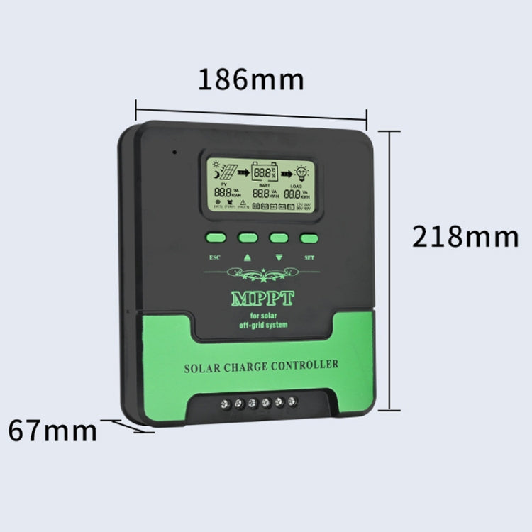 12V/24V 50A MPPT Intelligent Lighting Identification Solar Controller, Model: CM-D50
