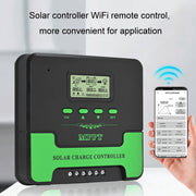 12V-24V 40A WIFI Remote MPPT Home Energy Storage Control System Solar Controller, Model: CM-D40