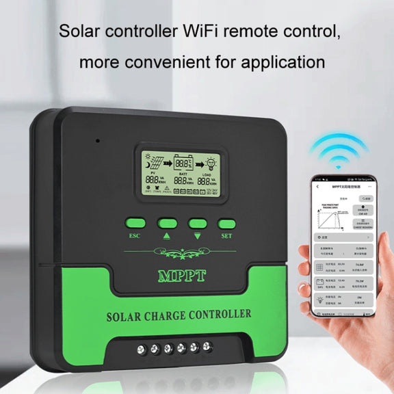 12V-24V 40A WIFI Remote MPPT Home Energy Storage Control System Solar Controller, Model: CM-D40