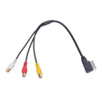 For Audi A6L / A8 / A5 / Q5 / Q7 / A1 AMI AUX 3RCA Lotus Input Cable - DIY Cables by PMC Jewellery | Online Shopping South Africa | PMC Jewellery | Buy Now Pay Later Mobicred