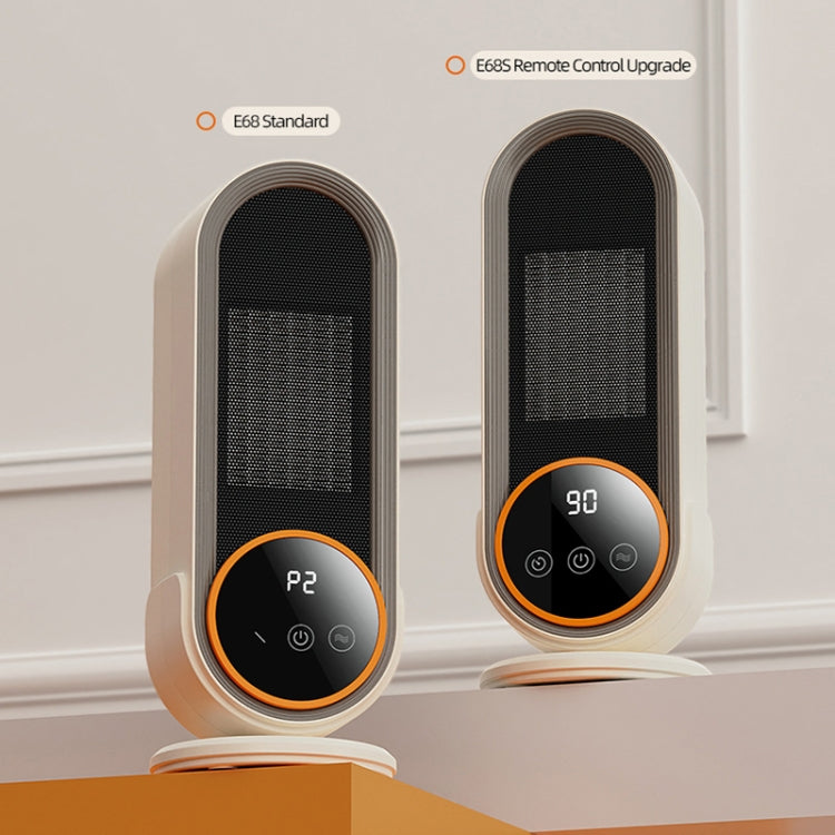 E68 1200W PTC Ceramic Heating Desktop Heater Smart Electric Heater, Plug: UK Plug(Standard Model)