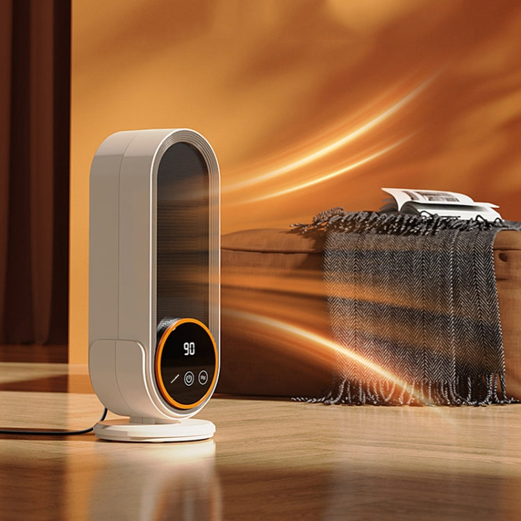 E68 1200W PTC Ceramic Heating Desktop Heater Smart Electric Heater, Plug: UK Plug(Standard Model)
