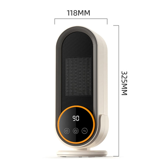 E68 1200W PTC Ceramic Heating Desktop Heater Smart Electric Heater, Plug: UK Plug(Standard Model)