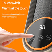 E68 1200W PTC Ceramic Heating Desktop Heater Smart Electric Heater, Plug: UK Plug(Standard Model)