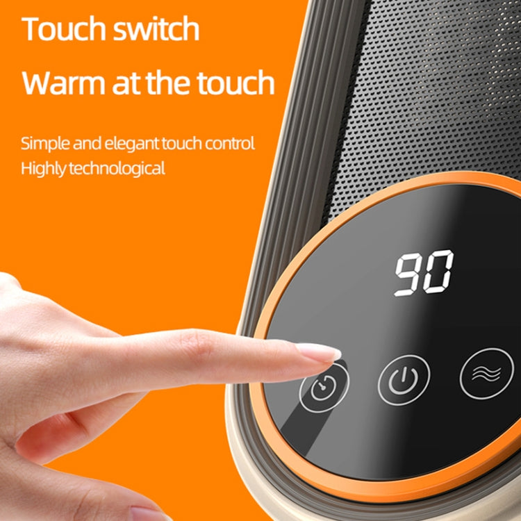E68S 1200W PTC Ceramic Heating Desktop Smart Electric Heater, Plug: EU Plug(Remote Control Model)