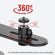 Metal Telescopic Adjustable PTZ Projector Wall Mount Bracket(Black)