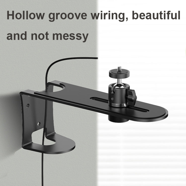 Metal Telescopic Adjustable PTZ Projector Wall Mount Bracket(Black)