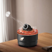 Turret Shape Aromatherapy Humidifier With 3-speed Timer 7-color Atmosphere Light US Plug Black