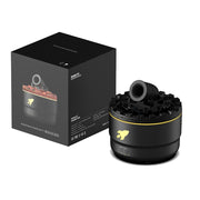 Turret Shape Aromatherapy Humidifier With 3-speed Timer 7-color Atmosphere Light US Plug Black