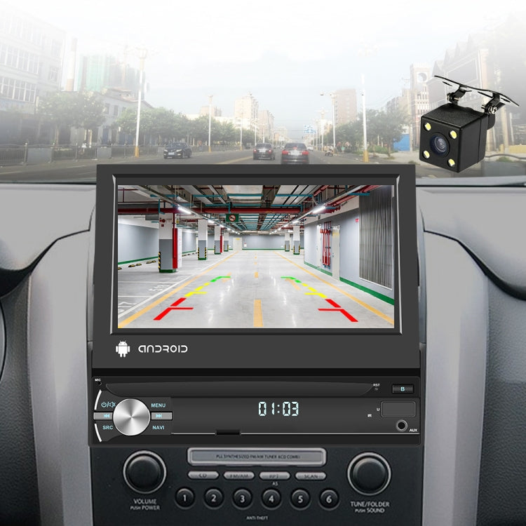 1+32G 7-Inch Single Din Android 10.0 Carplay Screen With GPS Navigation/Bluetooth/Mirror Link/DVR Input, Spec: Standard Edition
