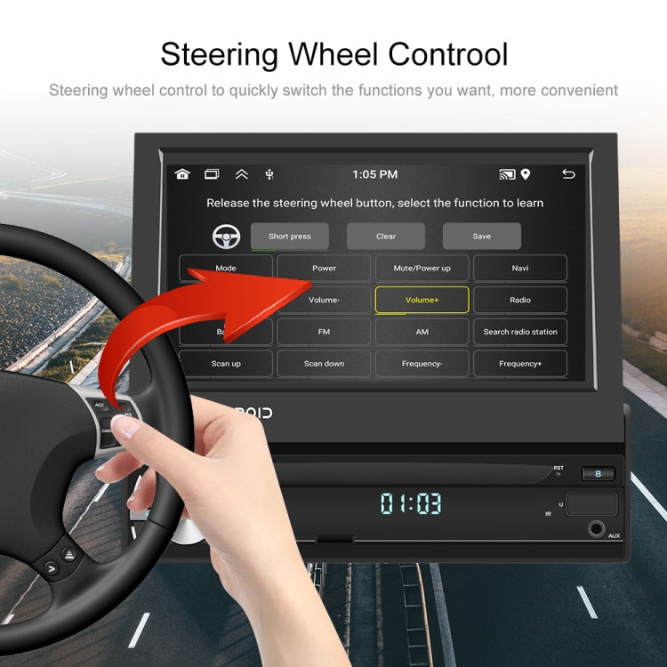 2+64G 7-Inch Single Din Android 10.0 Carplay Screen With GPS Navigation/Bluetooth/Mirror Link/DVR Input, Spec: With 12-light Camera