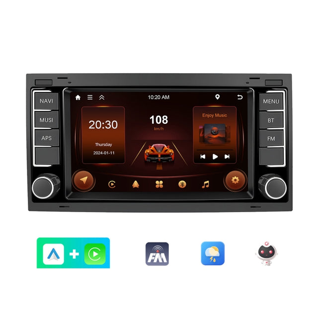 2+64G For Volkswagen Touareg 7-Inch Car WiFi Player Android 13 System Support CarPlay/Android Auto Standard Edition
