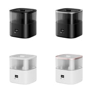 JSQ-58 1.1L large Capacity Digital Display Flame Atomization Humidifier, Color: Matt Black(UK Plug)