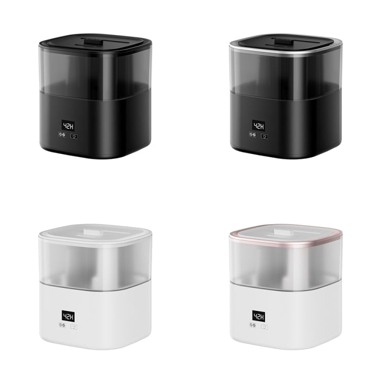 JSQ-58 1.1L large Capacity Digital Display Flame Atomization Humidifier, Color: White(EU Plug)