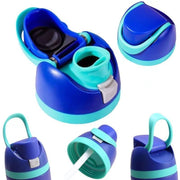 Replacement Lid for Owala Freesi Cup No Leakage One Button Open With Carry Loop(Black)
