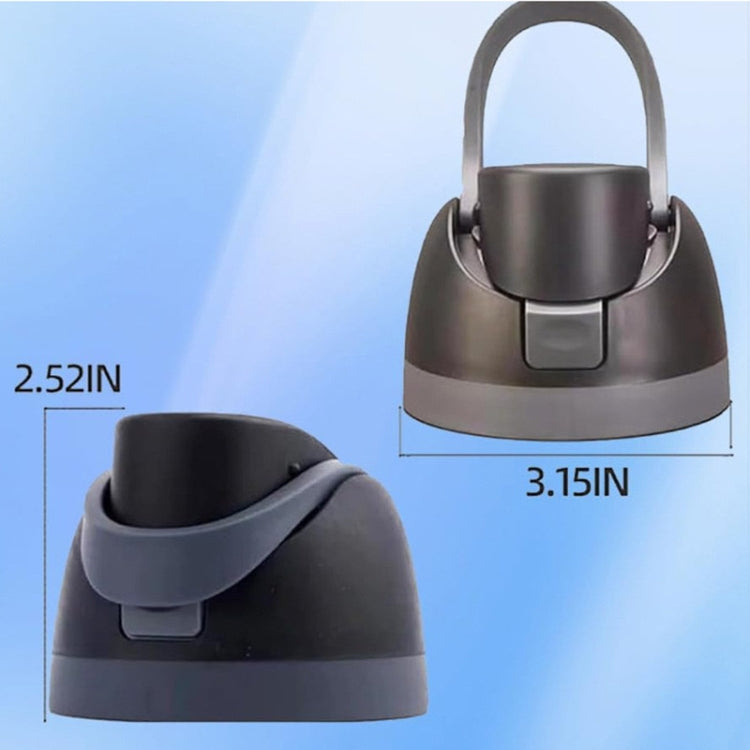 Replacement Lid for Owala Freesi Cup No Leakage One Button Open With Carry Loop(Black)