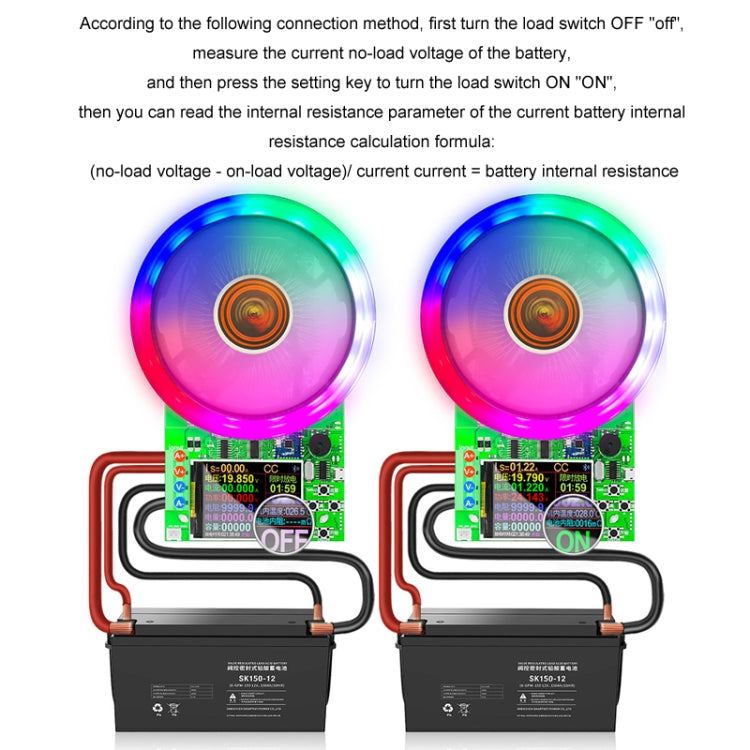 ATORCH Voltage Digitally Controlled Adjustable Constant Current Discharge Load Aging Tester, US Plug(180W DL24P)