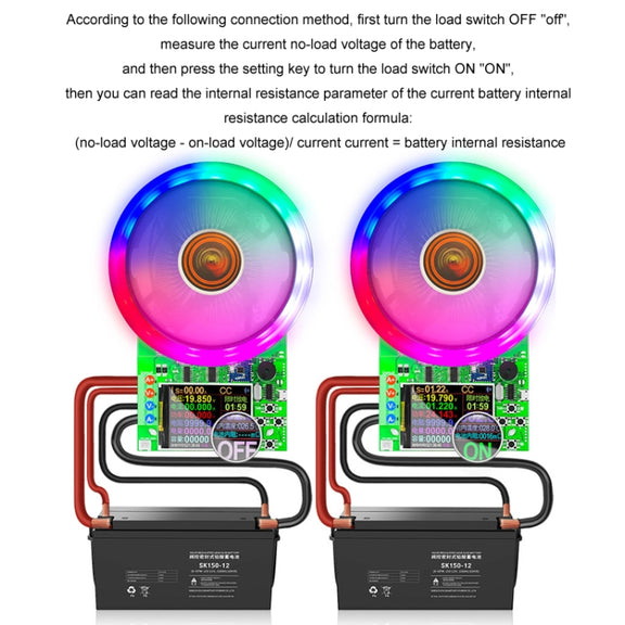 ATORCH Voltage Digitally Controlled Adjustable Constant Current Discharge Load Aging Tester, US Plug(180W DL24P)